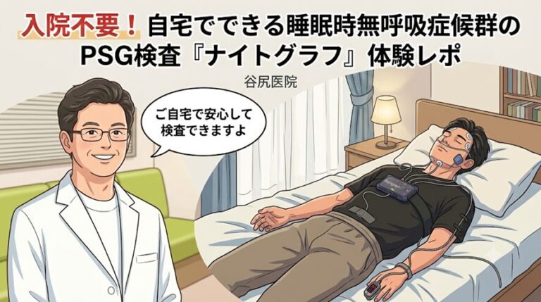 入院不要！自宅でできる睡眠時無呼吸症候群のPSG検査「ナイトグラフ」体験レポ