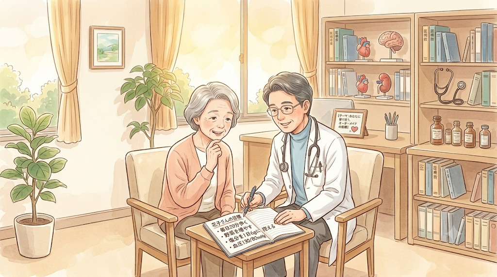 お持ちの持病や合併症に合わせた、あなただけの「オーダーメイド目標」