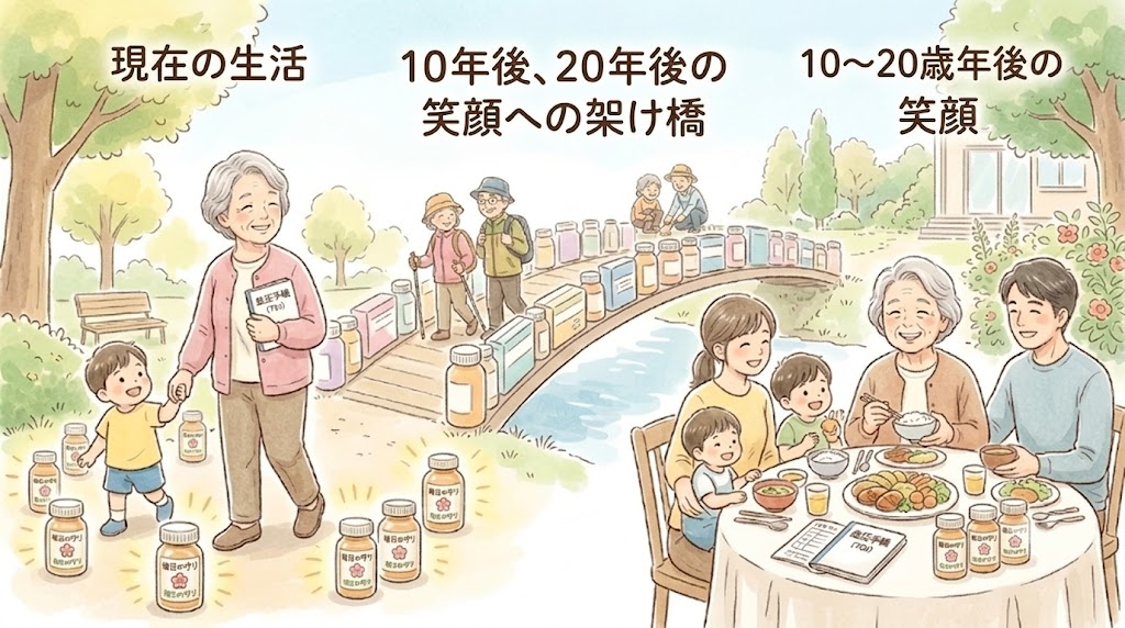 現在の生活から10年後、20年後の笑顔への架け橋